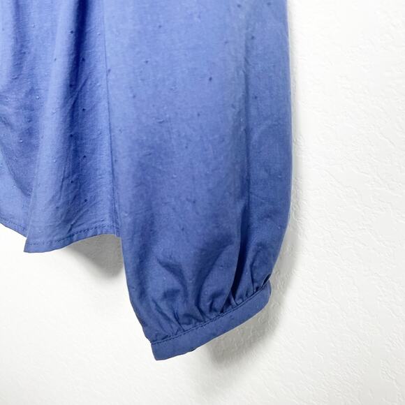 UNIVERSAL THREAD LONG SLEEVE WOMEN BLUE BLOUSE SIZE MEDIUM BRAND NEW - Picture 2 of 5